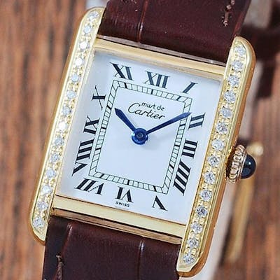 Cartier Tank Diamond Must De Cartier Women 1980 1989 Barnebys