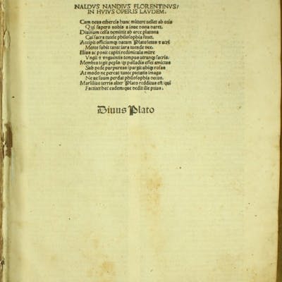 Plato Marsilio Ficino Opera Omnia Complete Works Of