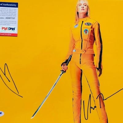 Uma Thurman Kill Bill Signed Poster 28 X 35 Cm Barnebys