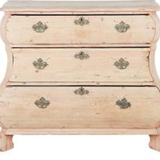 Continental Pine Bombe Commode