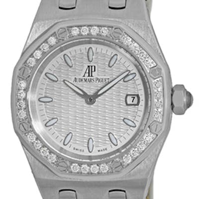 Lady S Stainless Steel 33mm Audemars Piguet Diamond Royal Oak Quartz Barnebys