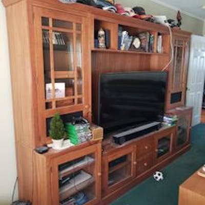 Ethan Allen Lot Of 2 Bookcase And Storage Cabinet 77h X 21w X 24l
