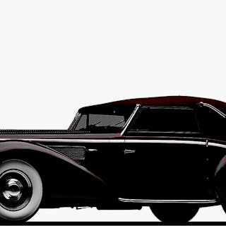 1937 Delage D8-120 Three-Position Cabriolet
