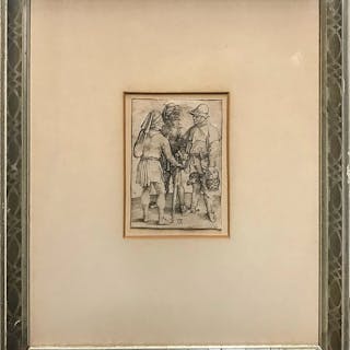 ALBRECHT DURER “Three Peasants in Conversation” C. 1496 Vintage- $30K