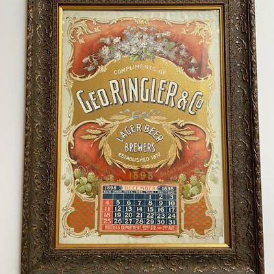 Naba Lot Geo Ringler Lager Beer Brewers 18 Litho Calendar Barnebys Naba Lot Geo Ringler Lager Beer Brewers 18 Litho Calendar Barnebys
