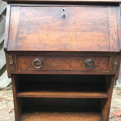 Secretary Desk Wood Circa 1900 Barnebys