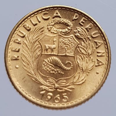 Peru 10 Soles 1965 Gold Barnebys