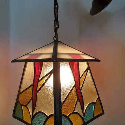Art Deco Stained Glass Lamp Barnebys Art Deco Stained Glass Lamp Barnebys