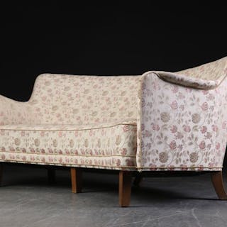 Danish Furniture Maker Vintage Banana Shape 3 Seater Sofa Danish Furniture Maker Vintage Banana Shape 3 Seater Sofa