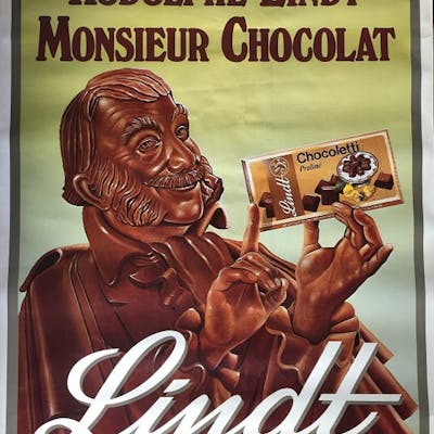 C G Rodolphe Lindt Monsieur Chocolat 1970er Jahre Barnebys