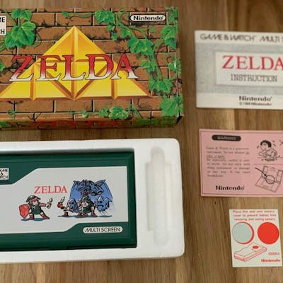 1 Nintendo Game Watch Zelda Handheld In Original Box Barnebys