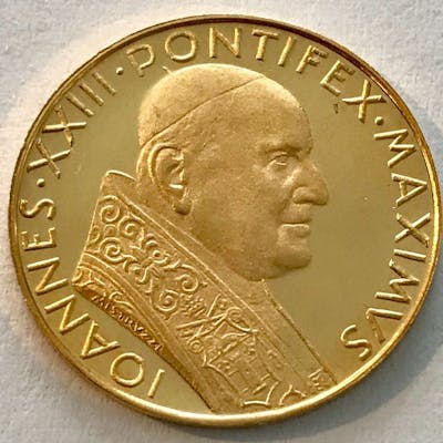 Vatican Medaille O J Papst Johannes Xxiii Pontifex Maximus Gold Barnebys
