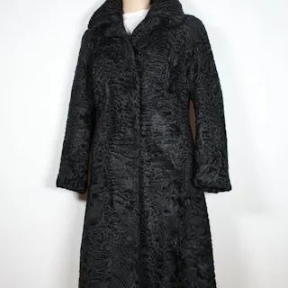 Frakke Af Sort Persianer Pels Barnebys