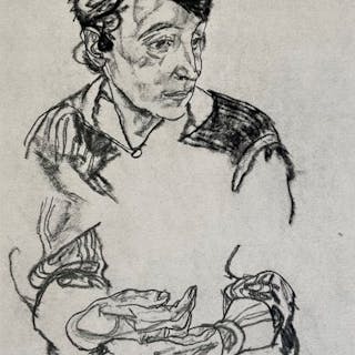 Egon Schiele (1890-1918), after - Bildnis der Mutter des Künstlers - 1918