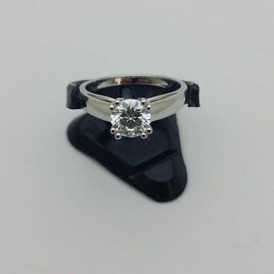 Mauboussin 18 Kt White Gold Ring 0 70 Ct Diamond Barnebys Mauboussin 18 Kt White Gold Ring 0 70 Ct Diamond Barnebys