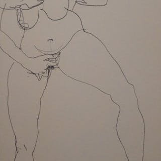 Egon Schiele - Stehende Masturbierend (Unica opera...