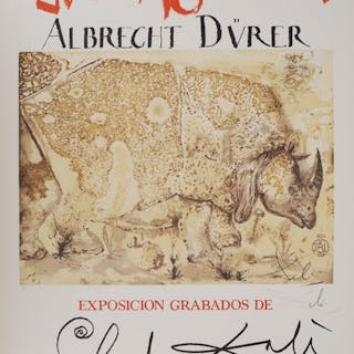 Salvador Dali (1904-1989) - Rhinocéros : Hommage à Albrecht Dürer