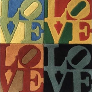 Robert Indiana (1928-2018) - 4x LOVE "FOUR SEASONS" RUGS...
