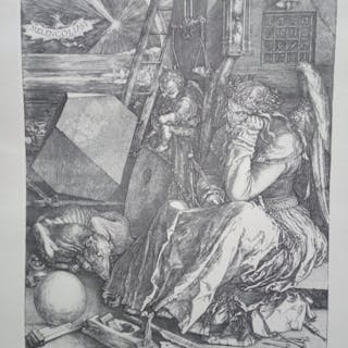 Melancholia I and Sant'Eustachio (after) Albrecht Durer - Multipla - Melancolia