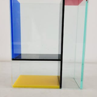PO: - Frank Kerdil - Vase - Mondrian - Plexiglass