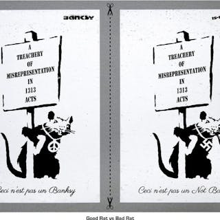 STOT21stcplanB / The Real Not Banksy - Good Rat vs Bad Rat