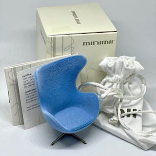 Minimii - Arne Jacobsen - Chair - Miniature Egg chair - Steel (stainless)