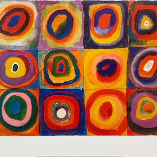 Wassily Kandinsky (after) - Eckige Kreise - Artprint - 40 x 50 cm