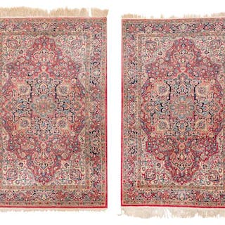 A PAIR OF FINE MESHED RUGS, NORTH-EAST PERSIA