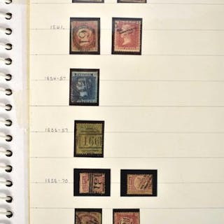 A album of stamps from Queen Victoria to Elizabeth II to inc...