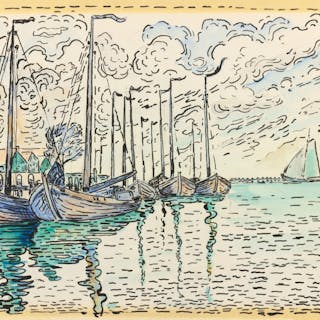Volendam, barques de pêche Paul Signac