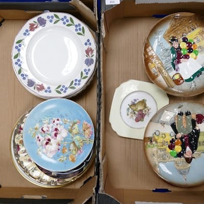 A Large Collection Of Decorative Wall Plates To Include Roy