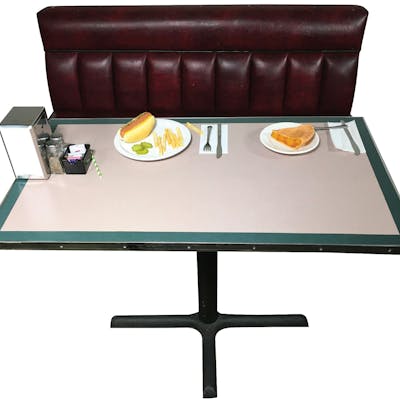 The Peach Pit Diner Booth And Table From Beverly Hills Barnebys The Peach Pit Diner Booth And Table From Beverly Hills Barnebys
