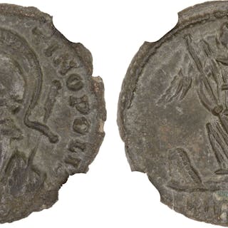 ROMAN EMPIRE: Constantinian Commemorative, AE nummus, Trier, ca. 330-340