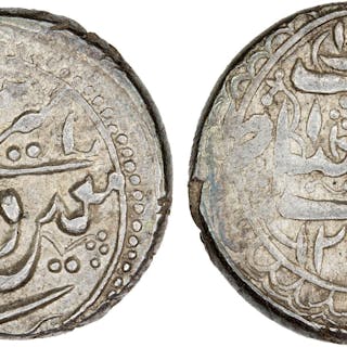BARAKZAI: Sher 'Ali, 1863-1879, AR qiran (4.90g), Herat, AH1281, XF-AU