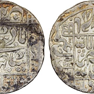 MUGHAL: Shah Jahan I, 1628-1658, AR rupee, Junagadh, AH1065, VF-XF