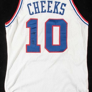 1988 Maurice Cheeks autographed Philadelphia 76ers professional model uniform