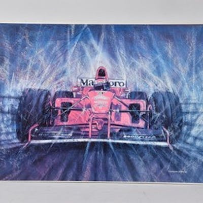 Details Zu F99a81 Ferrari Formel 1 Auto Druck Ferreyra Basso 98 Cc Kunst Barnebys