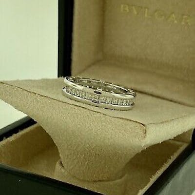 Bvlgari B Zero1 18k White Gold Diamond Band Ring Signed Bulgari An Barnebys Bvlgari B Zero1 18k White Gold Diamond Band Ring Signed Bulgari An Barnebys