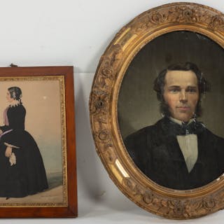 Two Framed Prints after 19th c. Portraits