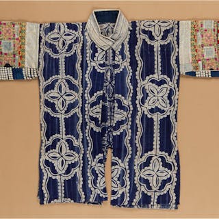 Antique Chinese silk child's embroidered robe