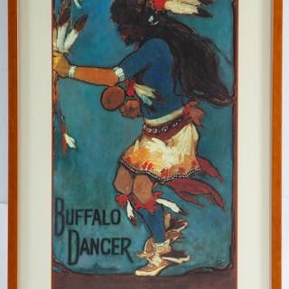 Gerald Cassidy "Buffalo Dancer," exhibition poster