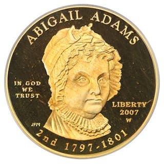 2007-W Abigail Adams $10 PCGS Proof 69 DCAM