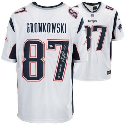 Rob Gronkowski Signed New England Patriots Jersey Inscribed Sb 53 Barnebys