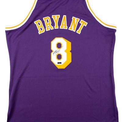 Kobe Bryant Signed Mitchell Ness 1996 97 Purple Los Angeles Lakers Barnebys