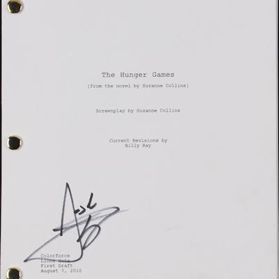 Josh Hutcherson Signed The Hunger Games Full Movie Script