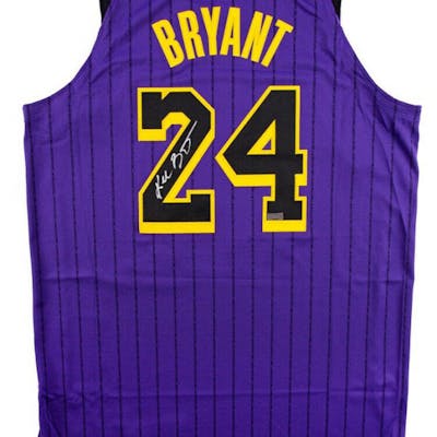 Kobe Bryant Signed Los Angeles Lakers 2019 City Edition Jersey Panini Coa Barnebys