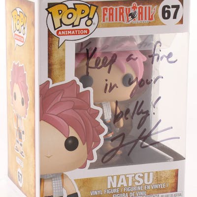 Todd Haberkorn Signed Fairy Tail 67 Natsu Funko Pop Vinyl Figure Barnebys