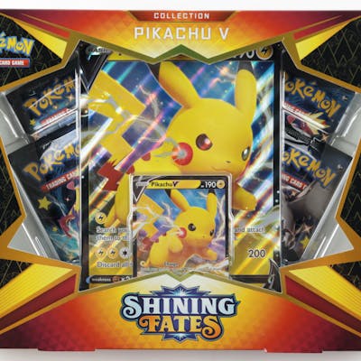 Pokemon Tcg Shining Fates Pikachu V Box With 4 Booster Packs Barnebys Pokemon Tcg Shining Fates Pikachu V Box With 4 Booster Packs Barnebys