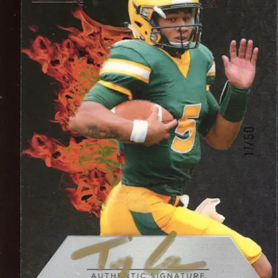 trey lance 2021 wild card matte black red hot rookies autographs #mrhr6 #17/50 barnebys trey lance 2021 wild