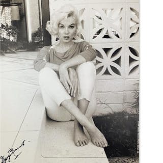 George Barris Signed "Marilyn Monroe: The Last Shoot" 11x14 Photograph